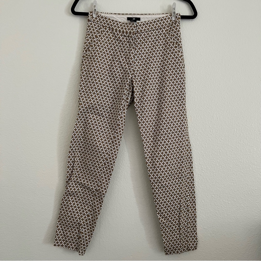 H&M Diamond Print Trousers